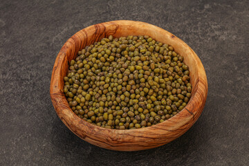 Vegetarian cuisine - dry green lentil