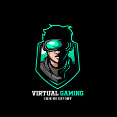 virtual gaming man reality boy