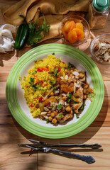 Moroccan Chicken Rice Pilaf