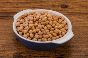 Vegan cuisine - Dry chickpea heap