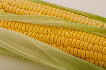 Vegan cuisine - Ripe sweet corn