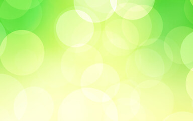 Green white and yellow luxury focus blur background. Abstract bokeh soft light gradient for concept ecology with graphic design poster banner and backdrop.