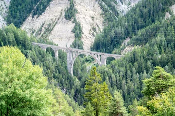Photo sur Plexiglas Viaduc de Landwasser Landwasser Viaduct, Davos, Switzerland