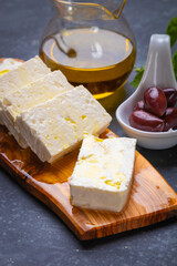 Greek feta cheese with olives