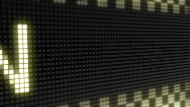 Porn in the screen. Looping footage. 3D Illustration.