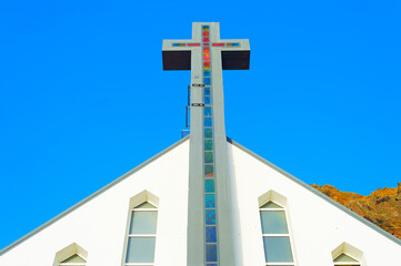 Parish church cross Madeira Portugal