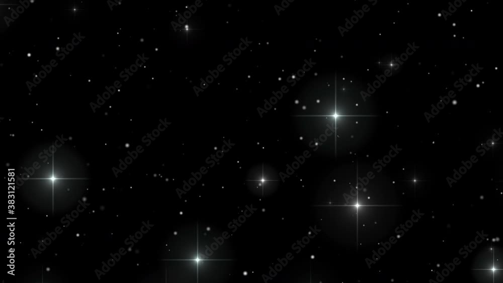 Wall mural star lights abstract moving background video