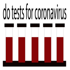 do tests for coronavirus vector illustration, doing tests you hold health in your hands vector illustration