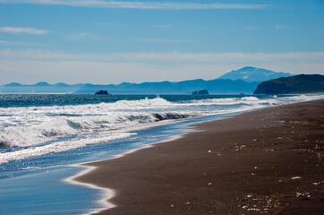 Khalaktyrsky beach, Kamchatka, Russia.