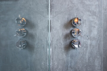 modern bathroom tap detail