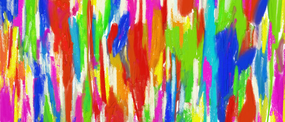 ビビッドカラーのアクションペイントの背景