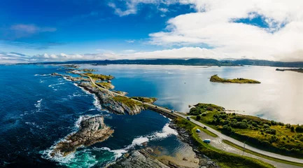 Fototapete Atlantikstraße Atlantic Ocean Road -Atlanterhavsveien - Bau des Jahrhunderts, Norwegen