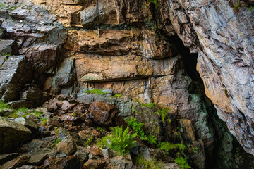 Fototapeta premium Freely accessible Bremsneshula Cave, Averoy, Norway