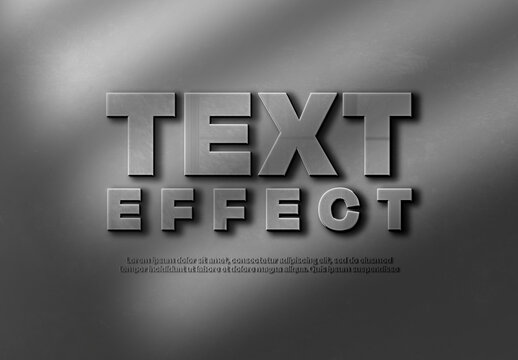 Concrete Text Effect Mockup
