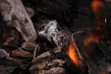 COal on fire.