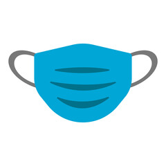 Blue mask isolated illustration.