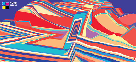 Multicolored abstraction. Colorful art background. Artistic vector graphics