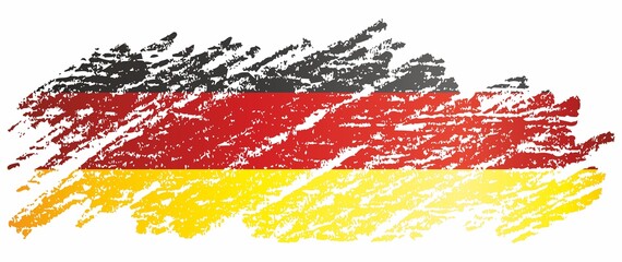 Flag of Germany, Federal Republic of Germany. Bright, colorful vector illustration.