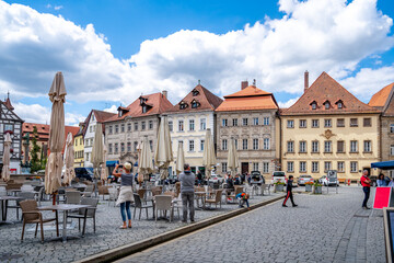 Naklejka premium Platz am Rathaus, Forchheim in Bayern, Deutschland 