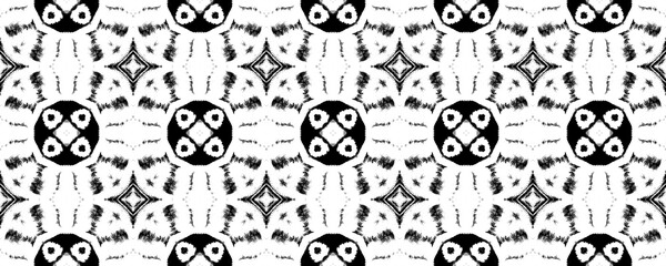 Black and White Seamless Lattice Structure.