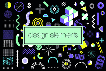 Colorful Design icon elements
