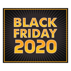Golden and black banner for black friday sales