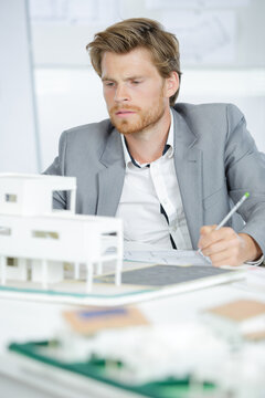 architectect working on project