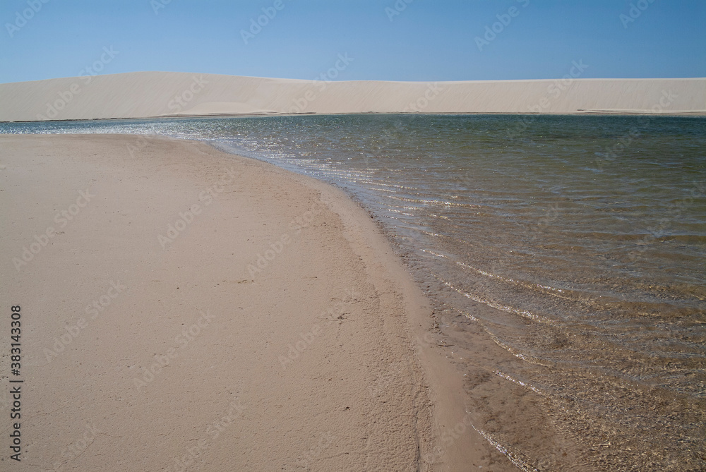 Wall mural sand dunes in the morning