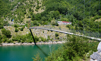Landscape From Vagli lake and apuan mountains