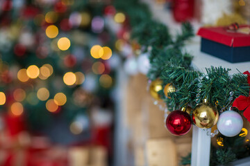 festive christmas and new year decorations	
