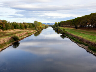 landscape with river and sky
