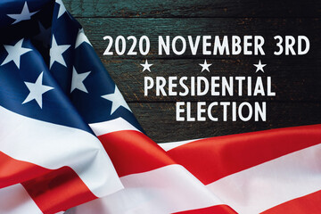 Fototapeta na wymiar 2020 United States of American Presidential Election in November 3. Political event concept 