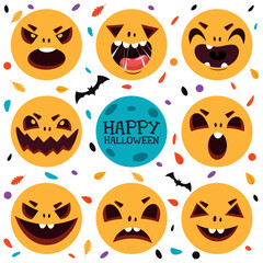 Halloween Design With Cartoon Character