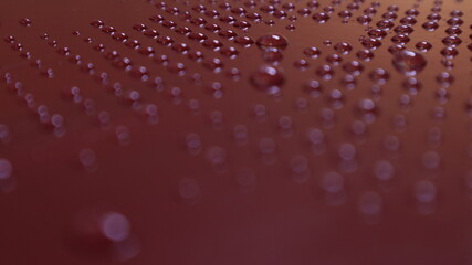water drops on a surface