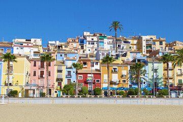 Casas de colores en Villajoyosa, España