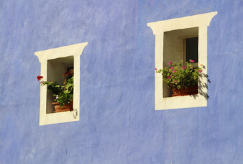 Casas de colores en Villajoyosa, España