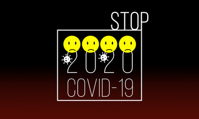  STOP Coronavirus-2020(COVID-19) outbreak concept. Banner.