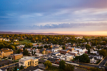 Aerial Sunrise in Souderton, PA