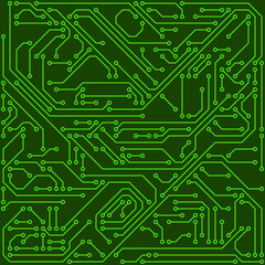 High tech circuit board vector background