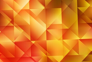 Light Orange vector abstract mosaic background.