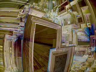 surreal futuristic digital 3d design art abstract background fractal illustration for meditation and decoration wallpaper