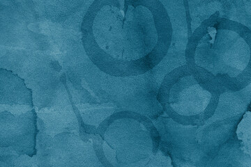 Vintage and old looking paper background. Colored blue retro book cover. Ancient book page.