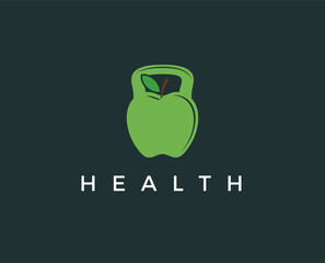 minimal healt care logo template - vector illustration
