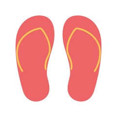 sandals flat style icon vector design
