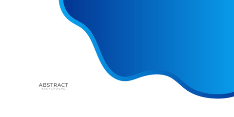 Abstract blue vector background with wave 