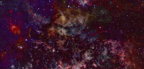 Galaxy cluster. Elements of this image furnished by NASA