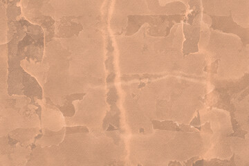 Vintage and old looking paper background. Colored orange with a brown retro book cover. Ancient book page.