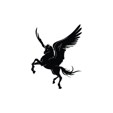 pegasus with wings art design