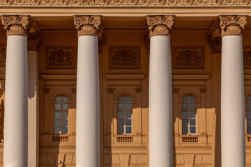 Columns of the Bolshoi Theater in Moscow