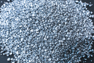 heap of small silver pieces